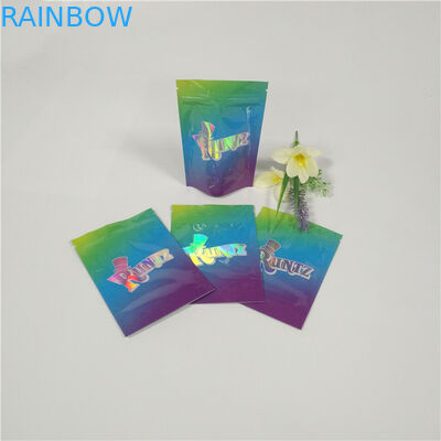 Runtz Mylar Weed Foil Pouch ถุงบรรจุภัณฑ์ Custom Jokes Up แพ็คเกจฉลากทนทาน