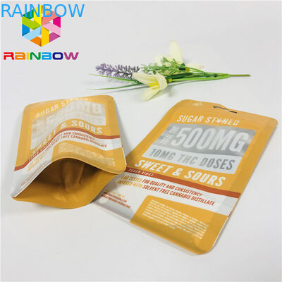 ถุงพลาสติกนำกลับมาใช้ใหม่ได้กระเป๋าซิปด้านเสร็จแล้วกับหน้าต่างล้างหน้า