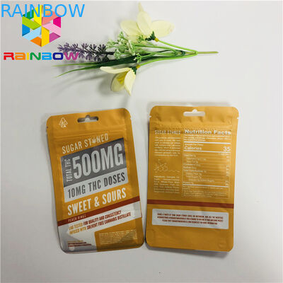 ถุงพลาสติกถั่วบรรจุภัณฑ์ Customzied พิมพ์หน้าต่างที่ชัดเจนพร้อมซิปผนึก