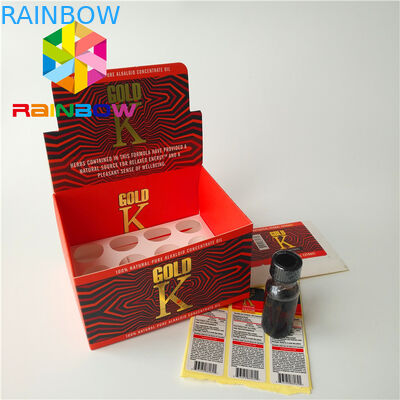 เคลือบผิวด้านเสร็จกล่องบรรจุภัณฑ์ธูปสมุนไพรซิการ์ยาสูบกระดาษเคลือบกล่อง