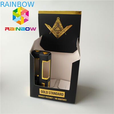 เคลือบผิวด้านเสร็จกล่องบรรจุภัณฑ์ธูปสมุนไพรซิการ์ยาสูบกระดาษเคลือบกล่อง