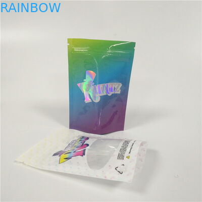 3.5 กรัม Stand Up Mylar Ziplock อลูมิเนียมฟอยล์ Stand Up กระเป๋าพิมพ์ Rotogravure