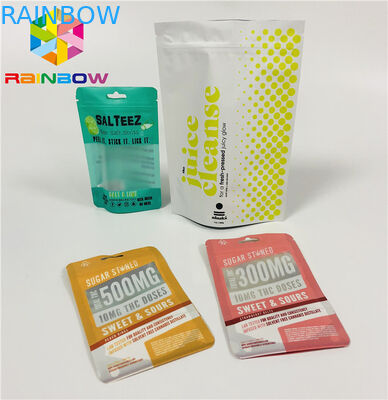 อลูมิเนียมฟอยล์กั้นความชื้นถุงใส่ถุงพลาสติกเมล็ดกาแฟ Ziplock พลาสติก