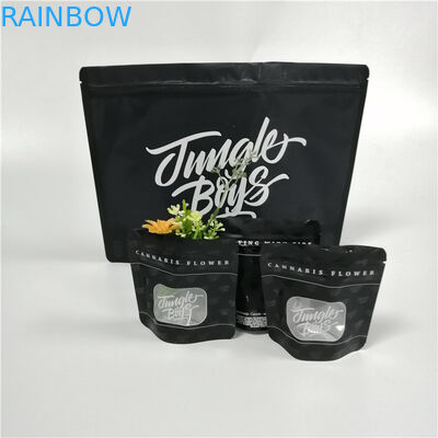 ถุงธูปสมุนไพรบรรจุภัณฑ์ Ziplock ที่ทนทานถุงพลาสติก Mylar Weed Stand Up Pouches
