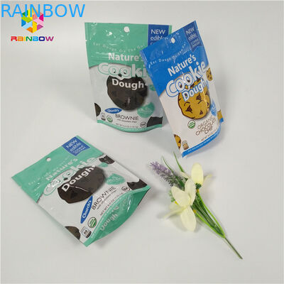 Doypack ผนึก Ziplock ลุกขึ้นยืนบรรจุภัณฑ์ถุงฟอยล์อลูมิเนียมคุกกี้