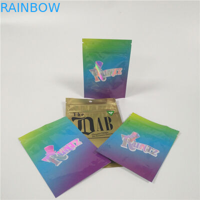 3.5 กรัมถุงพลาสติกบรรจุภัณฑ์ยืนขึ้นถุง Mylar Ziplock วัชพืช Runtz ป่าน