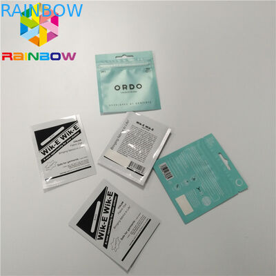 3 ด้านซีลยาฟอยล์ปิดผนึกถุงบรรจุภัณฑ์อลูมิเนียมฟอยล์ Ziplock พิมพ์แบบกำหนดเอง