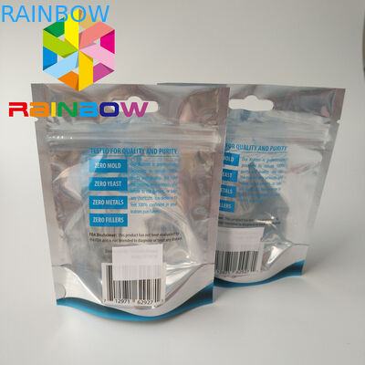 บรรจุภัณฑ์ถุงฟอยล์พิมพ์แบบกำหนดเองยืนขึ้นซิปล็อคกระเป๋าสำหรับยา Kraton