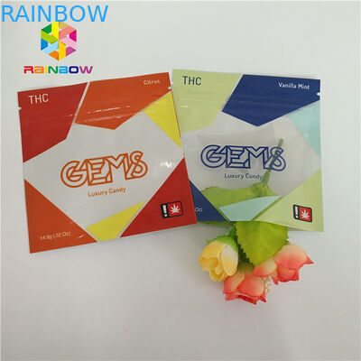 ถุงพลาสติกบรรจุธูปสมุนไพรรีไซเคิลได้ 3 ด้านปิดผนึกด้วยซิป