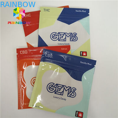 ถุงพลาสติกบรรจุธูปสมุนไพรรีไซเคิลได้ 3 ด้านปิดผนึกด้วยซิป