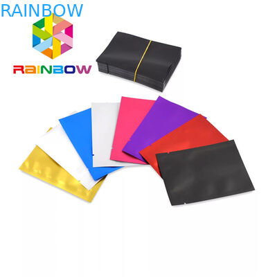 ถุงพลาสติกผนึกบรรจุภัณฑ์สามด้านประทับตรา Mylar ขนาดเล็กสำหรับสมุนไพร / คุกกี้