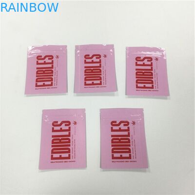 พื้นผิวมันวาวพิมพ์ถุง Ziplock อลูมิเนียมฟอยล์บรรจุภัณฑ์ Gummy Candy Gummy