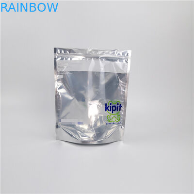 ถุงบรรจุภัณฑ์เครื่องสำอางฟิล์มเลเซอร์ยืนขึ้นกระเป๋าพิมพ์โลโก้ที่กำหนดเองทนทาน