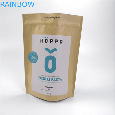 ถุงกระดาษคราฟท์ที่กำหนดเองรีไซเคิลได้ฉลากส่วนตัวทนทานสำหรับบรรจุภัณฑ์