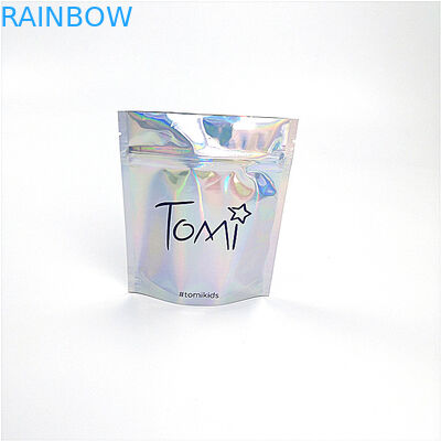 กระเป๋าเครื่องสำอางออแกไนเซอร์ย่อยสลายได้ทางชีวภาพเลเซอร์โฮโลแกรมพิมพ์ 100% รีไซเคิล