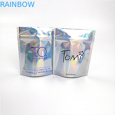 กระเป๋าเครื่องสำอางออแกไนเซอร์ย่อยสลายได้ทางชีวภาพเลเซอร์โฮโลแกรมพิมพ์ 100% รีไซเคิล