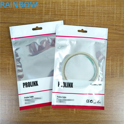 ถุงพลาสติกสาย Ziplock สาย USB บรรจุภัณฑ์กระเป๋าเคสโทรศัพท์มือถือแบบถอดได้พร้อมหูจับ