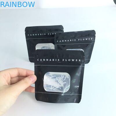 ถุงซิปพลาสติก Mylar พิมพ์แบบกำหนดเองพิสูจน์กลิ่นพิสูจน์ได้จากเด็กหลักฐานยืนขึ้น