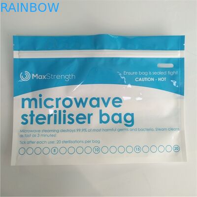 การเก็บรักษาอาหารไมโครเวฟเครื่องฆ่าเชื้อเป้าเสื้อกางเกงเป้าเสื้อกางเกงถุงซิปผนึกด้านบนที่กำหนดเอง