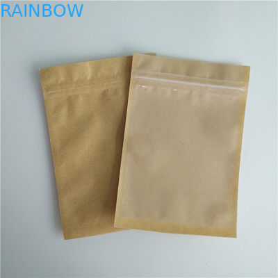 เชอร์รี่เมล็ดกาแฟซองหมอนถุงกระดาษที่กำหนดเองรีไซเคิลได้ทนทานพร้อมหน้าต่าง