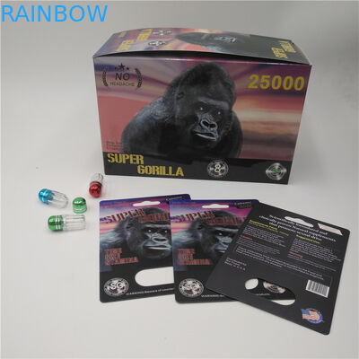 บินชายพลังงาน Enhancer บรรจุภัณฑ์กระดาษการ์ด Gule คู่หลุมวัสดุบรรจุภัณฑ์สำหรับแคปซูล