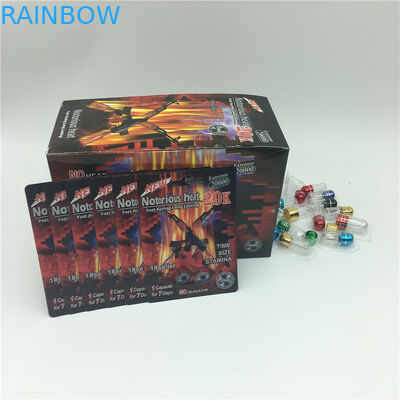 บินชายพลังงาน Enhancer บรรจุภัณฑ์กระดาษการ์ด Gule คู่หลุมวัสดุบรรจุภัณฑ์สำหรับแคปซูล