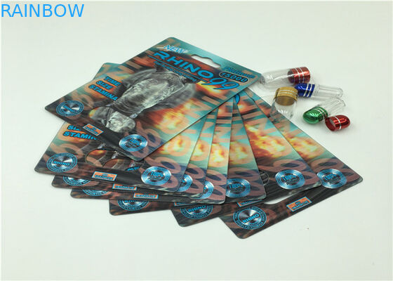 บรรจุภัณฑ์บัตรกระดาษที่ทนทานสำหรับยาเสริมสมรรถภาพทางเพศของผู้ชาย