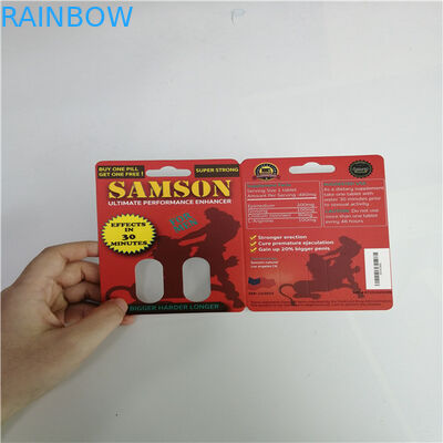 ยาเพิ่มขนาดตัวเมียบรรจุภัณฑ์พุพอง Mamba Burro 30000 สำหรับขวดแคปซูลทอง