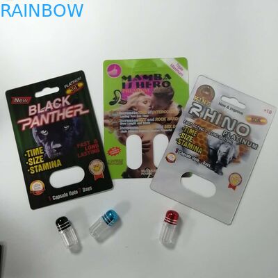 ยาเพิ่มสมรรถภาพทางเพศบรรจุภัณฑ์บลิสเตอร์การ์ดแรด 69 ป้องกันความชื้นรีไซเคิลได้