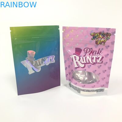 ยืนธูปสมุนไพร Mylar บรรจุภัณฑ์ Runtz วัชพืชแพ็ค Gummy Bear ถุงขนม