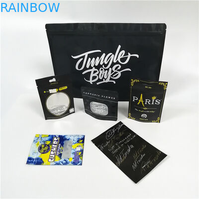ล้างหน้าต่างอลูมิเนียมฟอยล์บรรจุภัณฑ์ Cbd วัชพืช Mylar พลาสติก Doypack แพ็คมีซิป