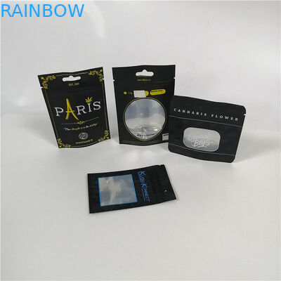 ล้างหน้าต่างอลูมิเนียมฟอยล์บรรจุภัณฑ์ Cbd วัชพืช Mylar พลาสติก Doypack แพ็คมีซิป