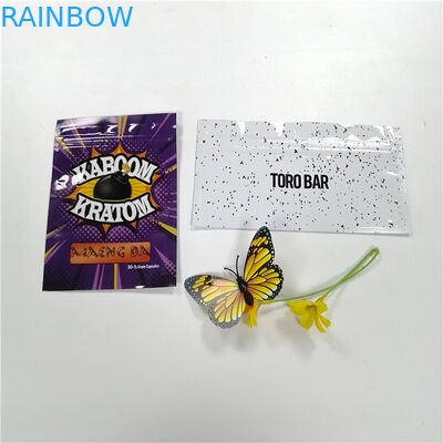 กลิ่นฟอยล์ถุงฟอยล์บรรจุภัณฑ์ถุงซิปล็อค Mylar ยืนขึ้นกระเป๋าพิมพ์แบบกำหนดเอง