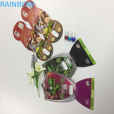 ยี่ห้อ Rhino 69 Capsules Pills บรรจุบัตรพลาสติกบรรจุยา 3d แบบกำหนดเอง