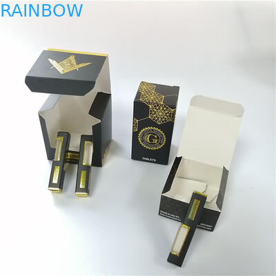 หลักฐานเด็กกล่องของขวัญบรรจุภัณฑ์กระดาษพับสีพิมพ์ E บุหรี่ควันน้ำมันขวด