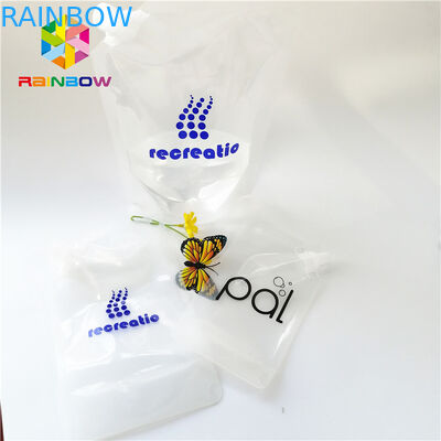 ของเหลวที่นำกลับมาใช้ยืนขึ้นพวยกระเป๋าบรรจุภัณฑ์อาหารเด็กบรรจุถุงบีบ