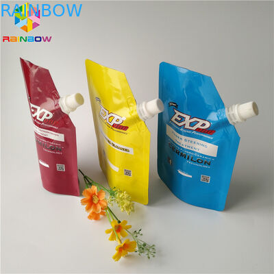 ของเหลวที่นำกลับมาใช้ยืนขึ้นพวยกระเป๋าบรรจุภัณฑ์อาหารเด็กบรรจุถุงบีบ