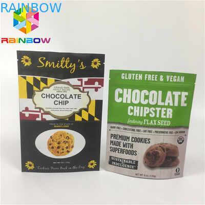 ผนึกด้านบน Ziplock อลูมิเนียมฟอยล์เคลือบกระเป๋า Doypack สำหรับถั่ว / ผลไม้แห้ง