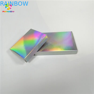 พิมพ์แววกำหนดเองพิมพ์กล่องกระดาษบรรจุภัณฑ์เครื่องสำอางเลเซอร์โฮโลแกรมสำหรับเป็นของขวัญ