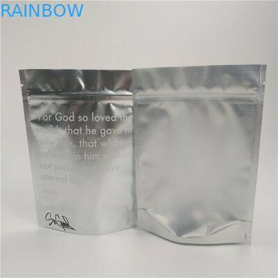 ถุงพลาสติกวัสดุลามิเนตบรรจุภัณฑ์ Sliver แพทย์ Ziplock ยืนขึ้น