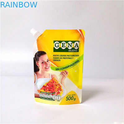 เครื่องดื่มพลาสติกยืนขึ้นถุงนำมาใช้ใหม่น้ำผลไม้เครื่องดื่มถุงพวยพร้อมหมวก