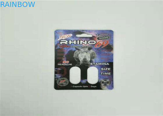 Mamba 3d Effect บรรจุภัณฑ์บัตรพุพองบรรจุภัณฑ์ที่กำหนดเองสำหรับแคปซูลยาเพศ