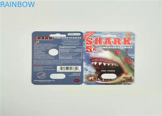 บรรจุภัณฑ์พุพองเป็นมิตรกับสิ่งแวดล้อมบรรจุภัณฑ์โฮโลแกรมฟอยล์บิ๊กหนุ่มบัตร 6X พร้อมกล่องแสดง