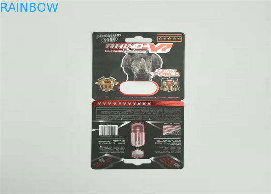 บรรจุภัณฑ์พุพองเป็นมิตรกับสิ่งแวดล้อมบรรจุภัณฑ์โฮโลแกรมฟอยล์บิ๊กหนุ่มบัตร 6X พร้อมกล่องแสดง