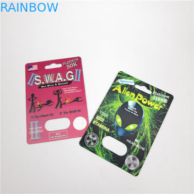 ปรับปรุงบรรจุภัณฑ์บัตรตุ่มพุพองทางเพศ Alien Power / Swag Capsules