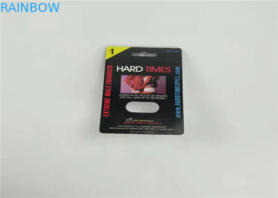 บรรจุภัณฑ์บัตรตุ่ม 7000K บัฟฟาโล่กระดาษฟอยล์สีแดงปั๊มการพิมพ์ออฟเซต