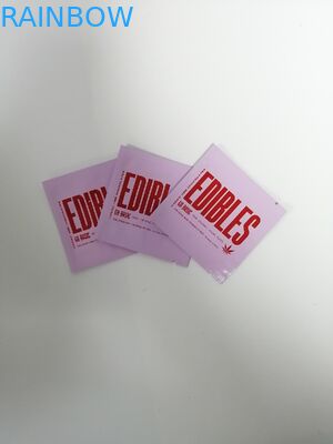 3.5 / 7 กรัมพลาสติก Mylar Ziplock กลิ่นถุงกันวัชพืชสำหรับบรรจุภัณฑ์ดอกไม้ Gummies