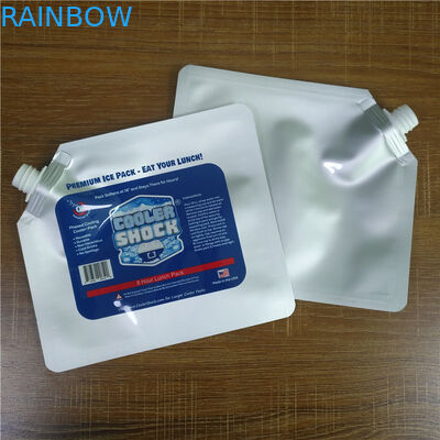 เครื่องดื่มนำมาใช้ใหม่ลุกขึ้นยืนกระเป๋าซิปย่อยสลายได้แพคเกจอาหารถุงเครื่องเทศด้วยพวย