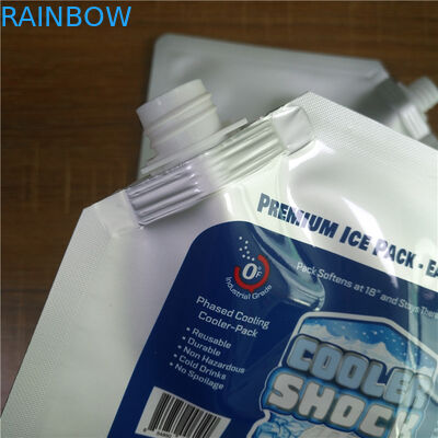 เครื่องดื่มนำมาใช้ใหม่ลุกขึ้นยืนกระเป๋าซิปย่อยสลายได้แพคเกจอาหารถุงเครื่องเทศด้วยพวย