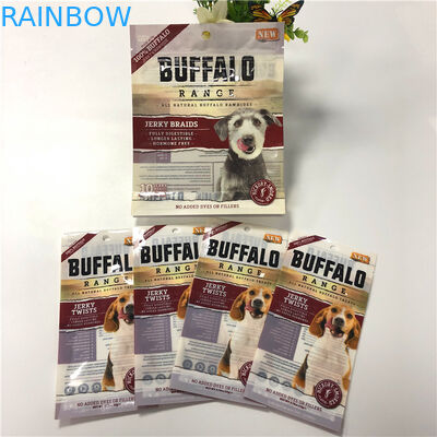 ถุงพลาสติกบรรจุอาหารปลอดภัยถุงอาหารสุนัข / แมว / เต่า / ปลาพร้อม Ziplock ที่นำมาใช้ใหม่ได้